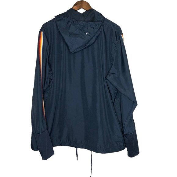 Zyia Active NWT Navy Rainbow Bomber Hooded Full Zip‎ Jacket Size XXL - Picture 2 of 13